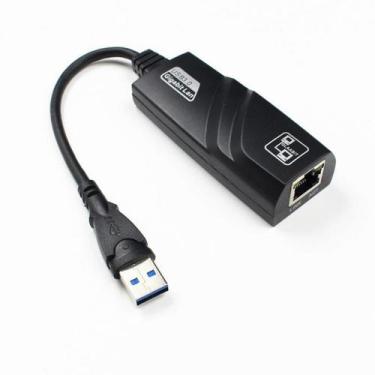 Imagem de Adaptador placa de rede USB 3.0 Para Gigabit Ethernet LAN RJ45 (10/100