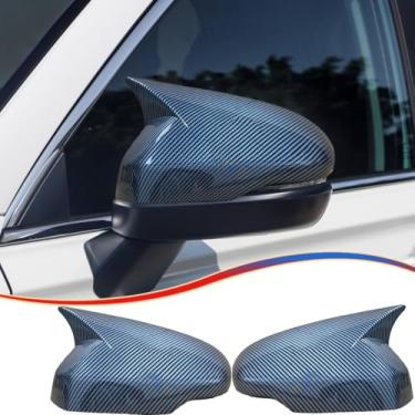 Imagem de MUXEE Capa de espelho retrovisor lateral para Honda CRV 2023 2024 2025 2026 de fibra de carbono acessórios de capa de seta (com compartimento de caixa de seta)