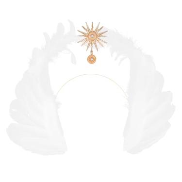 Imagem de 1 Unidade Tiara Halo De Nossa Senhora Diabo Faixa De Cabelo Para Festa Faixa De Cabeça Iluminada Cocar De Natal Acessórios Para Festa Metal Comum Branco Graça Senhorita