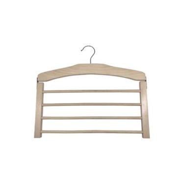Imagem de Cabide de Calça de Mandeira Para 4pcs - Oikos, U, NATURAL