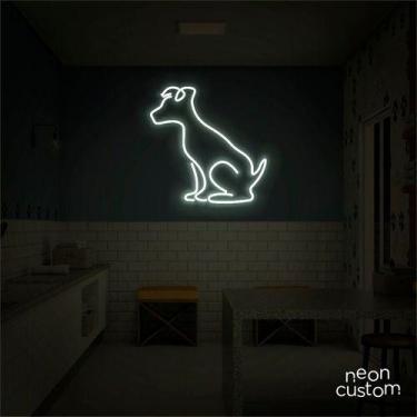 Imagem de luminaria letreiro Neon Led Dog Sentado 02 100x100 luminoso decoração 