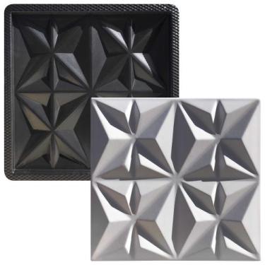 Imagem de Forma 3D Gesso e Cimento ABS - Cullinans Moderno 40x40 - Xmoldes Forma