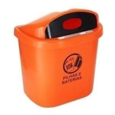 Imagem de Lixeira Coletor Para Descarte De Pilhas E Baterias  40 L - JSN, preto 