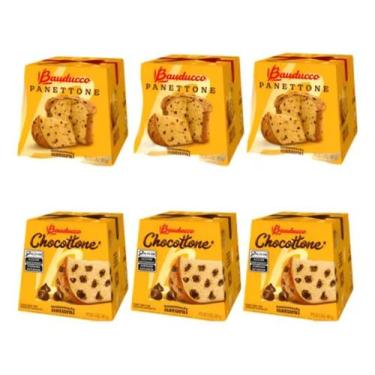 Imagem de Kit Mini Chocottone E Panettone Bauducco 6 Unidades De 80g