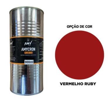Imagem de Amycron 900ml - tinta para couro (loja oficial), VERMELHO RUBY