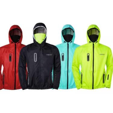 Imagem de Jaqueta Texx Corta Vento Neon Impermeável Moto Ciclismo, S, Vermelho