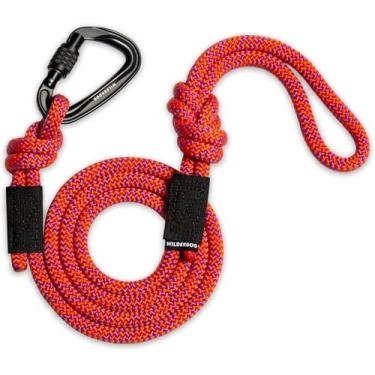 Imagem de Wilderdog Coleira de corda de escalada mosquetão para cães médios e grandes - 1,5 m - Sierra