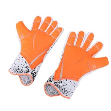 Imagem de 2 Luvas de Futebol Dos Pces, Luvas do Goleiro do Látex da Fibra do Poliuretano de Náilon Aperto Forte Respirável para a Competição de (Tamanho 8 (diâmetro interno 16 mm/0,63 pol.)