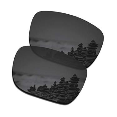 Imagem de SmartVLT Lentes de substituição polarizadas revestidas com AR Stealth pretas para óculos de sol Oakley Holbrook XL OO9417