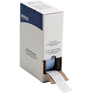 Imagem de Brady Etiquetas de cabos e fios termorretráteis PermaSleeve a granel, para impressoras M610, M611, M710, BMP61 e BMP71-0,5 cm de diâmetro x 1,3 cm, branco BM-187-1-342-2