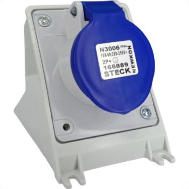 Imagem de Tomada Industrial Sobrepor Steck Newkon 2 Polos+Terra 200V. A 250V. 16