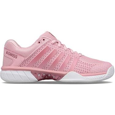 Imagem de K-Swiss Tênis feminino Express Light Pickleball, Coral Blush/Branco/Mtlcr, 5