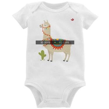 Imagem de Body Bebê No Drama Yes Llama - Foca na Moda, Branco, G