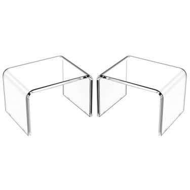 Imagem de TVTCTU Banquinho De Acrílico Antiderrapante, Banquinho Para Crianças, Banquinho De Acrílico, Banquinho De Acrílico Para Adultos, Banquinho De Banheiro, Suporte Para Plantas, Pufe, Suporte Para Expos