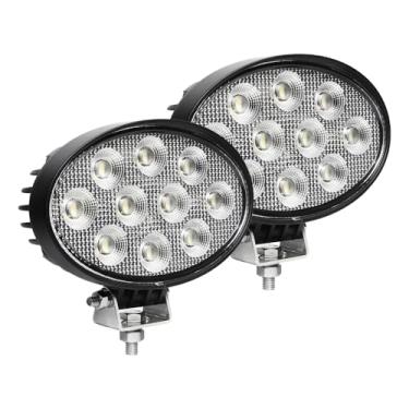Imagem de EXZEIT Luzes De Trabalho Led Ovais De 5,7 Polegadas Para Caminhões Tratores Johndeere, Luzes De Equipamento De Inundação De 75 W Compatíveis Com Caminhões Tratores Kubota, 12 V/24 V