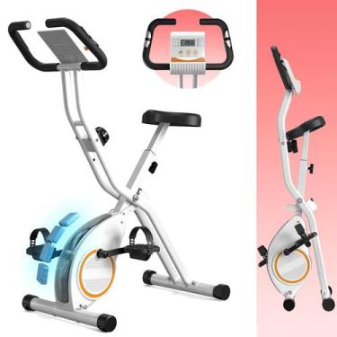 Imagem de Bicicleta Ergométrica LINBOLUSA X-Bike 816 - Branca - Capacidade 260kg