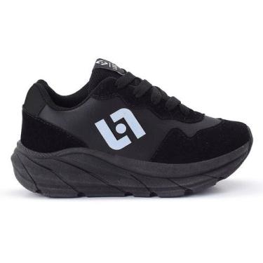 Imagem de Tenis Infantil Meninos Jogger Escolar Casual Camurça - Light, Preto, 2