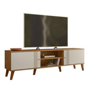 Imagem de Rack Denver 1,80m para TV ate 65º com 2 Portas Peternella - Peternella