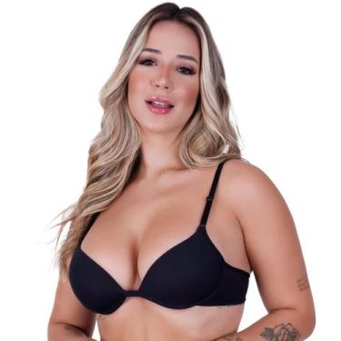 Imagem de Sutiã Básico com Aro Plástico Feminino Clamar em Microfibra - 2253, G,