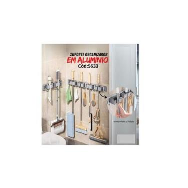 Imagem de Suporte Vassoura Mop Rodo Pá Organizador 9 Acessórios Parede - ALG