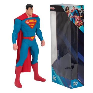 Imagem de Figura de Ação Superman  45 Cm Articulada Brinquedo 1098 - Nova Brink