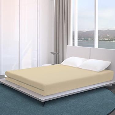 Imagem de Capa Colchão Solteiro Bege 100% PP 88x1,88cm - 112586