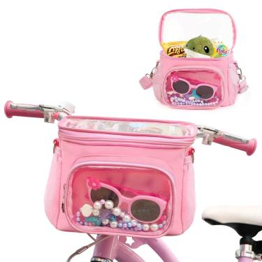 Imagem de Cesta de bicicleta Sweet Lion Girls Front Rosa Impermeável em Nylon