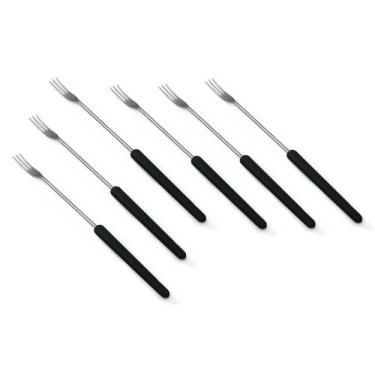 Imagem de Conjunto Swissmar de 6 garfos de fondue, Preto, 1 EA, 1