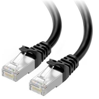 Imagem de Cabo Ethernet blindado Cable Matters Snagless Cat 6a, Cat6a (SSTP, SFTP), Preto, 75 ft
