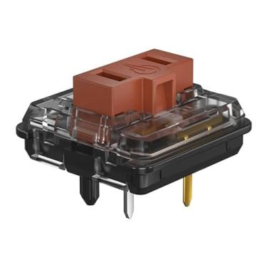 Imagem de Kailh 1350 Interruptores de teclado mecânico de perfil baixo marrom chocolate, interruptor tátil RGB/SMD (10 peças, marrom choque)
