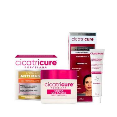 Imagem de Hidratante Porcelana Antimarcas Cicatricure 50g + Kit Creme Facial Ant