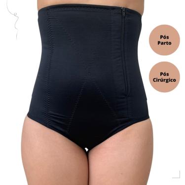 Imagem de Cinta Bermuda Modeladora Pós Cirurgia Cirúrgica Cirúrgico Pos Parto Redutora Feminina Com Fecho 015
