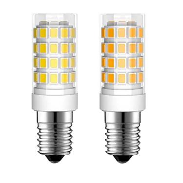 Imagem de SZKOV Pacote Com 2 Lâmpadas Led E14, Base Europeia, 4W, Luz Turca, Ac120V, Lâmpada Elétrica De Janela, Vela Para Lustre, Ventilador Teto, Pendente, Arandela Parede, Equivalente A 40W, Do Dia, Branca