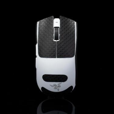 Imagem de Hokeyio Fita aderente para Razer Viper V3 Pro – antiderrapante, controle aprimorado, resistência ao suor, melhora a aderência FPS para jogos e proteção do mouse [pré-corte], preto fino