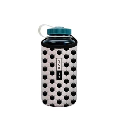 Imagem de Sok It Garrafa de água Botl Sok capa de neoprene isolada (Copa do Mundo, serve para 947 ml Nalgene)