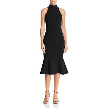 Imagem de LIKELY Vestido midi feminino Raelynn colado ao corpo sem mangas, Preto, 34