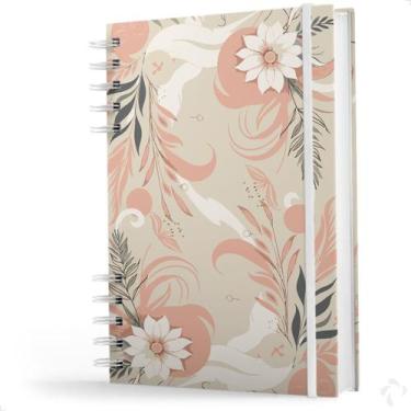 Imagem de Caderno De Anotações Capa Dura Coleção Clean Botânica Rosa - NISTI PRI