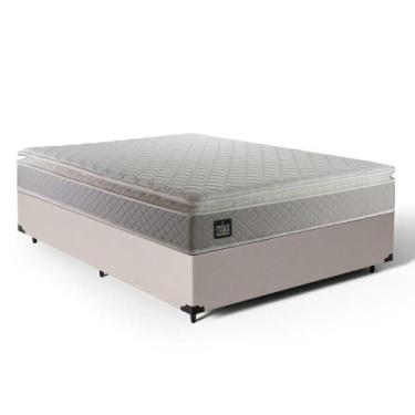 Imagem de Cama Box com Colchão de Espuma D45 Pillow Top Strong + 2 Trav Casal 13