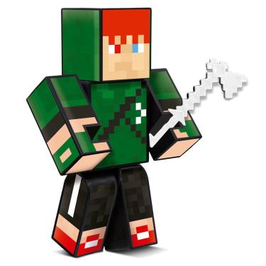 Imagem de Boneco Gamer Robin Hood 15cm com Acessórios Família Arqueira Algazarra