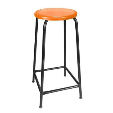 Imagem de Banco Alto de Metal Banqueta Empilhavel Para Bar Bancão Cozinha - Lara