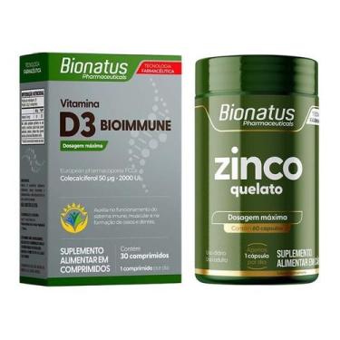 Imagem de Zinco Quelato + Vitamina D3 Bionatus 30 Comprimidos