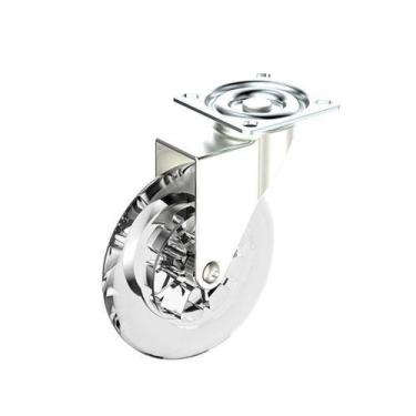 Imagem de Rodízio Gel 100mm Giratório para Móveis - Suporta até 65KG - Soprano