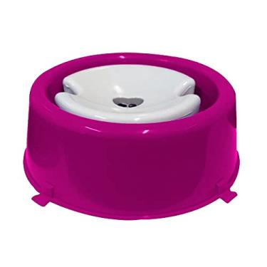 Imagem de Furacão Pet Bebedouro Plástica Classic Pelos Longos 1 000Ml Rosa Para Cães