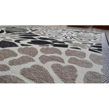 Imagem de Mega Tapete para sala Quadrado Natural Look Giardino-b 215x215 cm