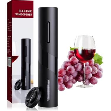 Imagem de Kit Abridor de Vinho Elétrico 4 Peças, Saca Rolha Automático com Bico Dosador, Cortador de Lacre, Rolha a Vácuo, para Presentes e Comemorações