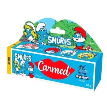 Imagem de Hidratante Labial Carmed Os Smurfs Blueberry - 10g - Cimed