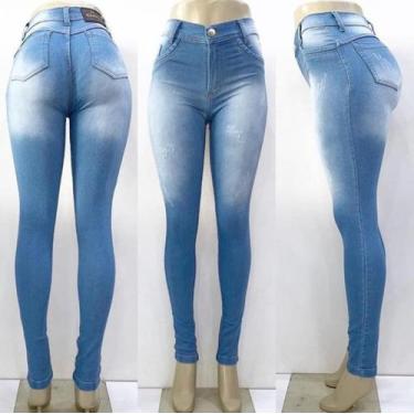 Imagem de 3 Kit C/ Calças Jeans Feminina Cintura Média Alta Hot - Apollogy, 40