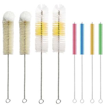 Imagem de Kit de limpeza de narguilé de 8 peças, conjunto de escovas de limpeza premium para garrafa de água Shisha