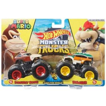 Imagem de Carrinho HOT Wheels Monster TRUCK Donkey KONG X Bowser Mattel FYJ64