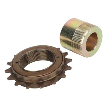 Imagem de ZJchao 16T Freewheel Com Adaptador de 20 Mm, Material de Ferro Premium Conjunto Leve de Volante Leve, Kit de Instalação Fácil para Triciclos Elétricos Karts de Motocicletas, Fornece